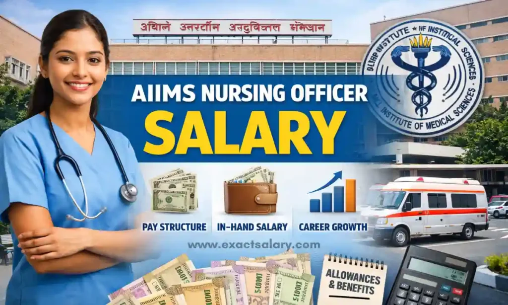 aiims nursing officer salary