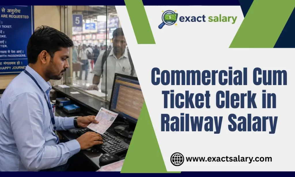 commercial cum ticket clerk in railway salary